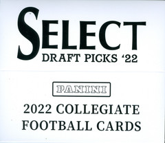 2022 Panini Select Draft Picks Football Fat Cello Value 12 Pack Box