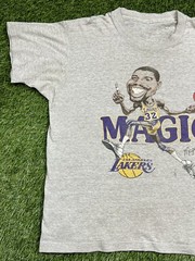 Salem Sportswear Magic Johnson Lakers NBA Caricature T-Shirt Men’s XL Vintage