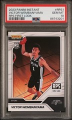 2023 Panini Instant RPS Victor Wembanyama RC card /16791 PSA 10
