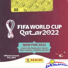 2022 Panini World Cup Stickers HUGE 50 Pack Sealed Box USA Version! 250 Stickers