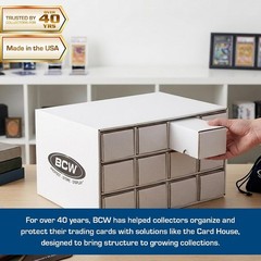 Trading Card Storage Unit with 12 Boxes | Holds 9600 Cards