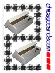 2x BCW 1600-ct Shoe Storage Box for Sports/Gaming Cards in Toploaders $11.99 ea