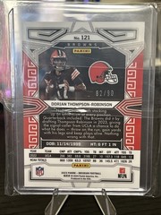 2023 Panini Obsidian – Dorian Thompson-Robinson #121 Asia Red Flood Electric…