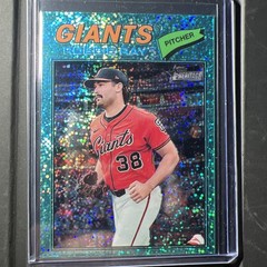2026 Topps Heritage Chrome Aqua Sparkle #111 Robbie Ray San Francisco Giants SP