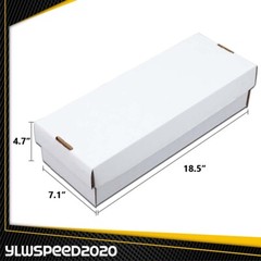 2 Row 1600 CT Hold over 300 3×4 Toploads Sports/Trading Card Shoe Storage Box