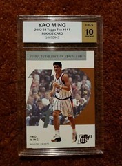 *YAO MING* 2002-03 Topps Ten #141 *CGS 10* RC Rookie Card