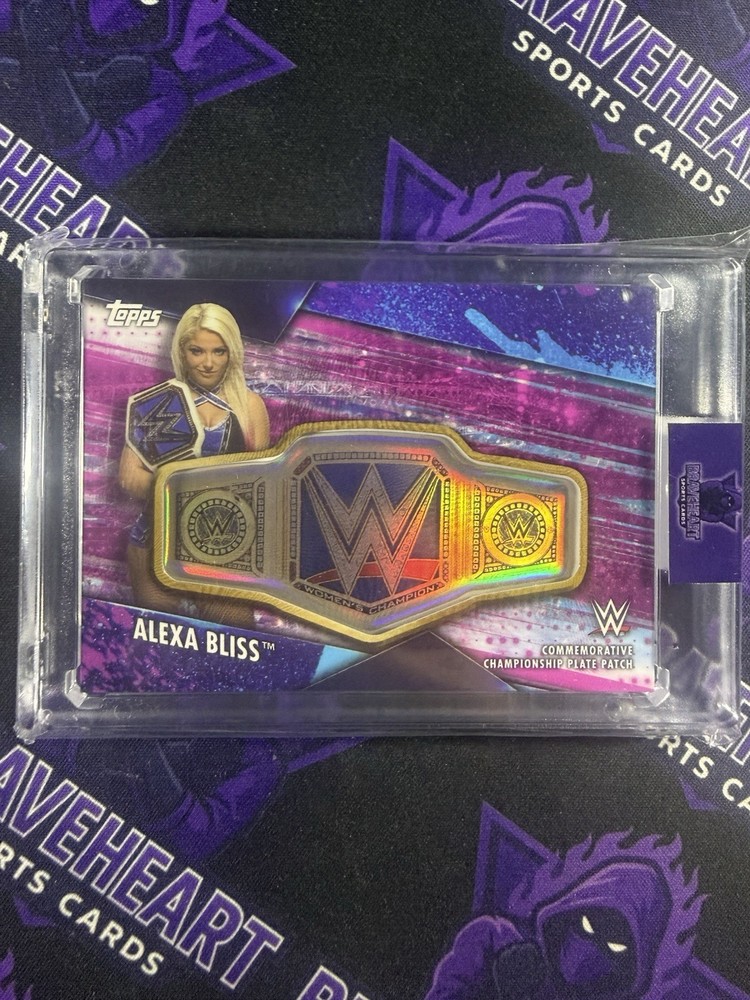 2020 Topps Womens Division WWE Alexa Bliss Commerative Championship Plate 20/150