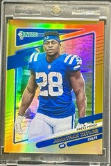 Jonathan Taylor RARE GOLD REFRACTOR INVESTMENT CARD PANINI COLTS MINT