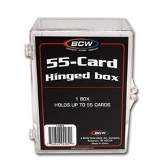 BCW 55-Card Hinged Box Holders (1 Box)