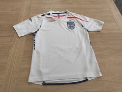 Vintage 2008 England Home Football Shirt Umbro Age 7-8 Years Kids World Cup