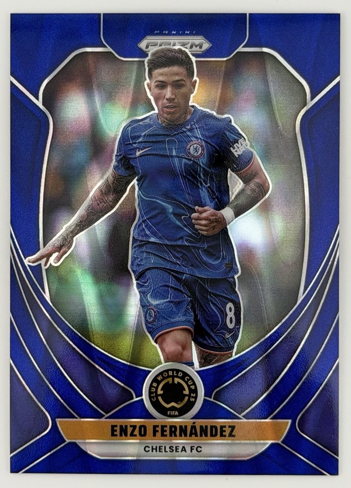 2025 Panini Prizm – Enzo Fernandez #68 Blue Seismic /275 FIFA Club World Cup