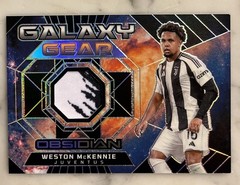 2023-24 Panini OBSIDIAN Weston McKennie – Galaxy Gear Jersey Relic /125 Juventus