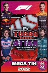 2022 Topps F1 Turbo Attax Mega Tin Sealed Formula 1 Racing Cards 66 Cards