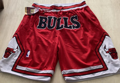 Just Don NBA Chicago Bulls Red White Black Shorts 1997-98 Regular Season XXL