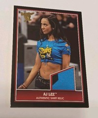 AJ Lee Authentic Shirt Multicolored Relic WWE Trading Card
