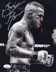 Dustin Poirier autographed inscribed 8×10 photo UFC JSA COA The Diamond