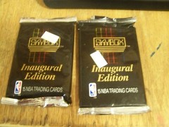 SKYBOX 1990 -91 INAUGURAL EDITION BASKETBALL CARD PACKS 2 PACKS TOTAL SEALED