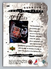 1998-99 Upper Deck Profiles #P17 DOMINIK HASEK Quantum 1 Silver Die Cut /1500