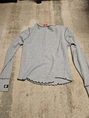 NFL Pittsburgh Steelers Women’s Gray Long Sleeve Henley Shirt Size Small