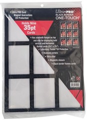 Ultra Pro Black Frame 9 Card One Touch Magnetic 35pt Holder Wall Display