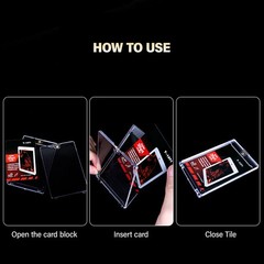 10Pack Magnetic Trading Sports Card Holders 55Pt-180Pt One-Touch UV Protection