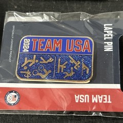 Lot Of 7 New In Pack 2024 Paris Olympics Lapel Pin Badge – Team USA