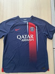 Nike PSG Jersey XL Paris Saint Germain Qatar Airways Blue Soccer Shirt Dri Fit