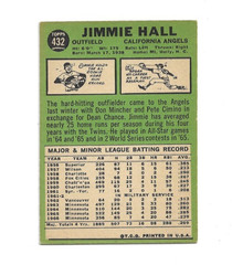 1967 Topps #432 Jimmie Hall, California Angels