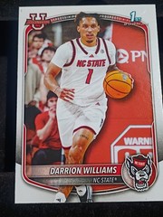 2025-26 Bowman Basketball Prospects 1st Bowman BPP-36 Darrion Williams, NC State
