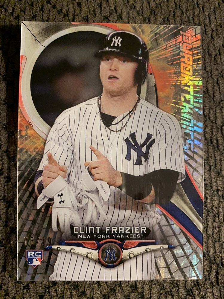 2018 Topps High Tek – PyroTEKnics #PYT-CF Clint Frazier /99 (RC) Sharp Corners