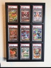 9 – Slot Graded Card Slab PSA / CGC Wall Mount Display Frame Football / Pokemon