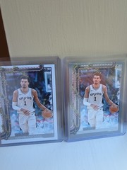 Lot of 2 Wemby 2025 Topps Holiday Victor Wembanyama #H156 Base & Silver Glitter