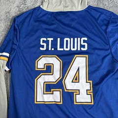 St. Louis Blues Shirt Hoodie Men’s L NHL Hockey Ameren 24 Success Brands Jersey