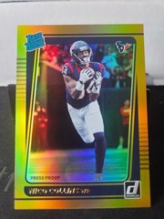 2021 Donruss Nico Collins Rated Rookie Press Proof Premium Gold Holo #280 Texans