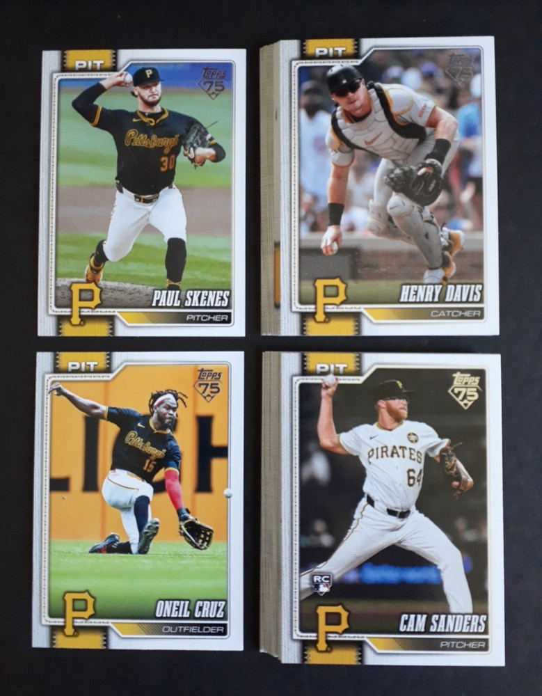 2026 Topps Pittsburgh Pirates ~ Complete 25 Card Team Set w/Leaders Series 1 & 2