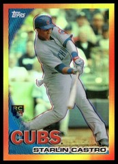 Starlin Castro 2010 Topps Chrome Red Hot Rookies Refractor RHR-5 Chicago Cubs
