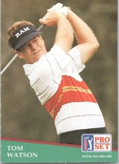 1991 Pro Set Golf Card #41 Tom Watson PGA Tour