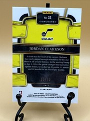 2023-24 Panini Select Neon Green Prizm Jordan Clarkson #33 Utah Jazz /75