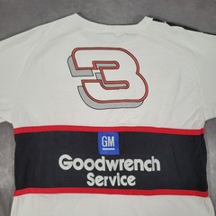 Vintage Dale Earnhardt Shirt Mens XL White NASCAR GM Goodwrench Service 3 RCR