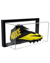 Framed Acrylic Wall Mount Large Shoe Display Up to Size 17 UV Guard Secure Mount