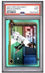2025 Topps Pro Debut Bryce Eldridge #PD-196 Green Foil /99 (RC) PSA 9 RIVERCATS