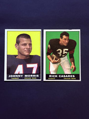 1961 Topps Football Lot Of 25(9 Rookies) EXMT. See Photos.