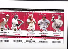 2015 CINCINNATI REDS PICK YOUR GAME 1st half TICKET STUB ALL STAR SEASON CUETO