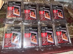 Lot Of 8 Ultra Pro One Touch UV 35pt Magnetic Card Holders (8 Pack)
