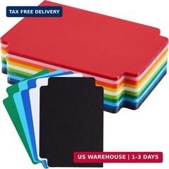 50 Pcs Trading Card Dividers Plastic Card Dividers, Frosted Separator with Tabs