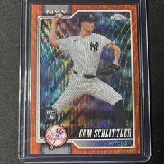 2026 Topps Chrome Cam Schlittler (RC) Orange Wave Refractor 19/25 Yankees