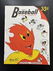 1974 El Paso Diablos Baseball Program Scorecard GREAT COVER