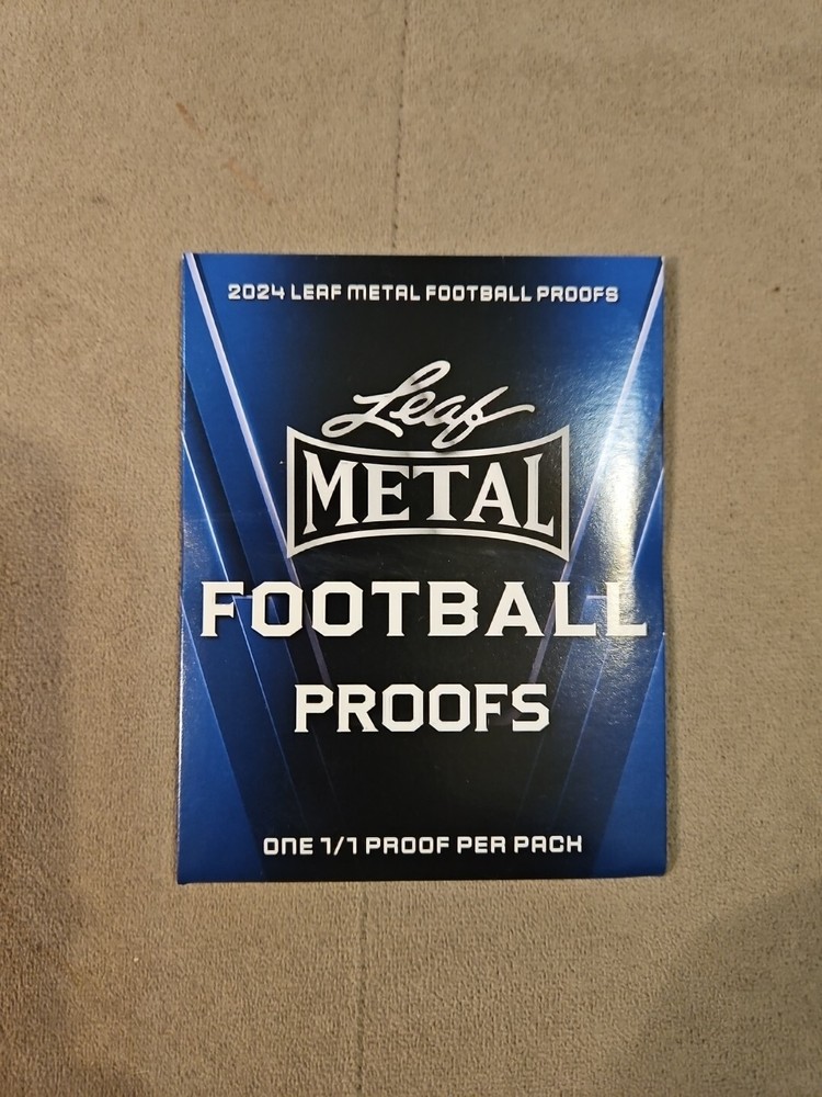 2024 LEAF METAL FOOTBALL PROOFS 1/1 PACK ROOKIE JAYDEN DANIELS MALIK NABERS ?💰⏫