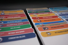 Ready-to-Peel NHL Teams Label Stickers – 2.7 in x 0.5 in (LABELS ONLY)
