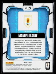 Manuel Ugarte 2026 Panini Prizm FIFA World Cup Silver Wave #124 Uruguay